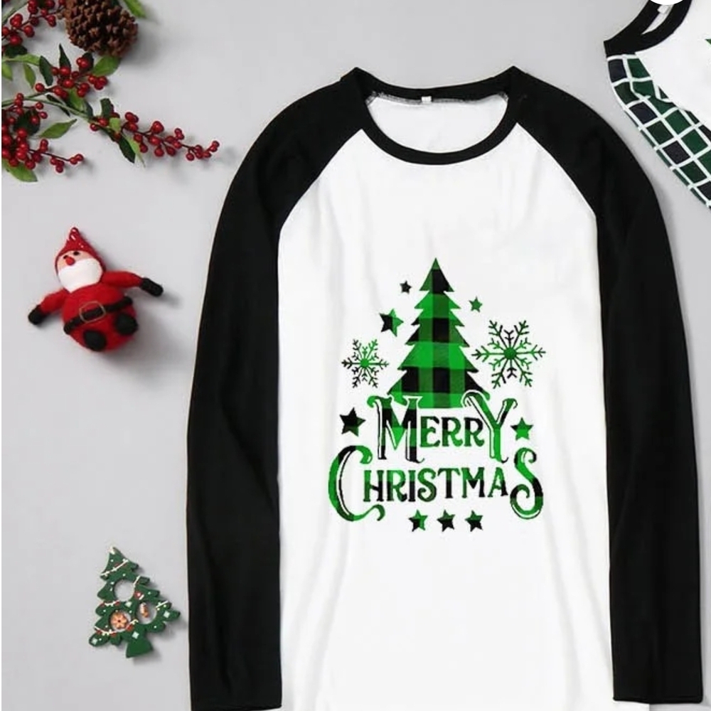 Merry Christmas Raglan Tee
